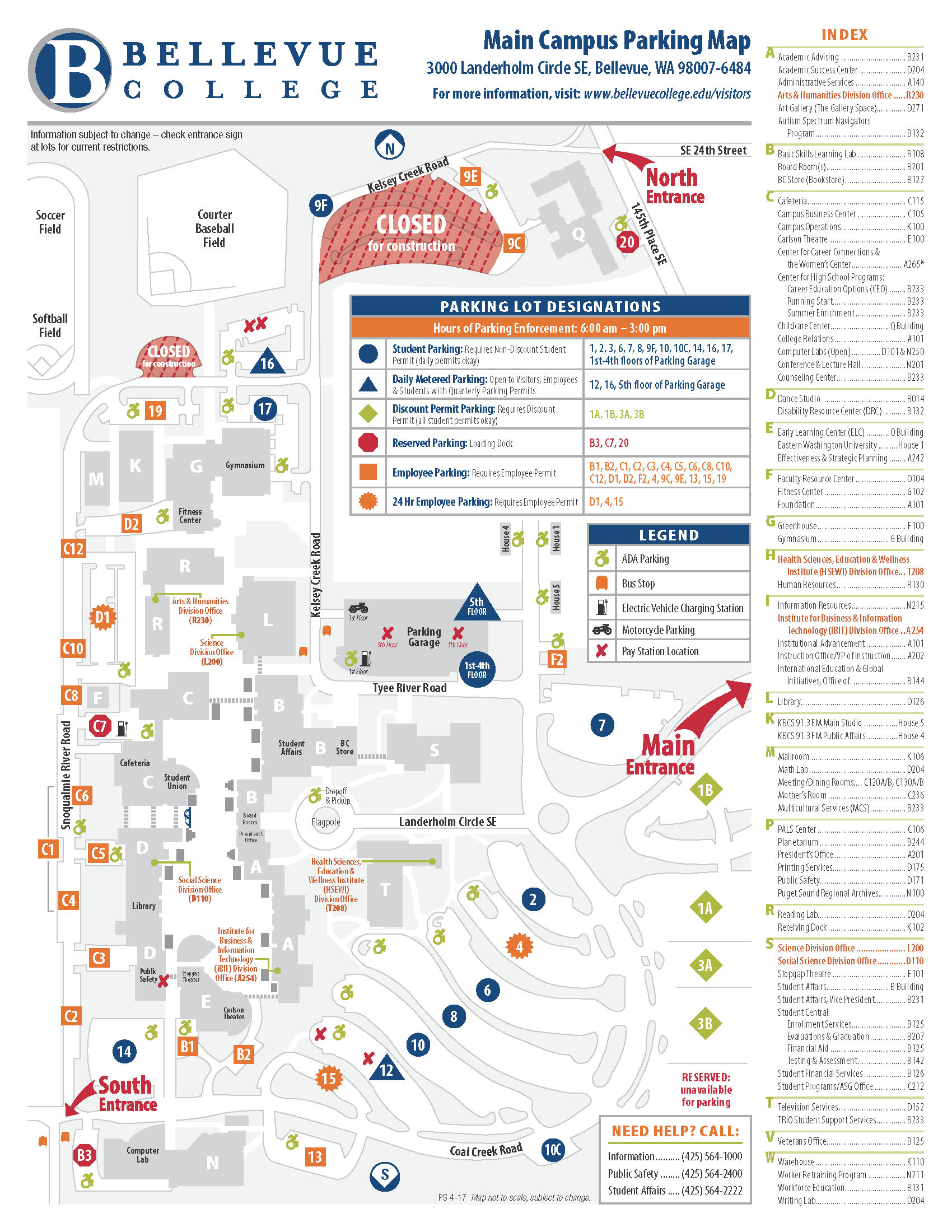 Bellevue College Main Campus Permit Parking - Home